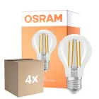 Mehrfachpackung 4x Osram Parathom Classic LED E27 Birne Fadenlampe Klar 6.5W 806lm - 822-827 Dim To Warm | Dimmbar - Ersatz Für 60W