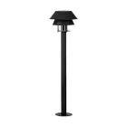 Eglo Sockellampe Chiappera Stahl Schwarz | 330mm - IP54 - Geeignet für 1x E27